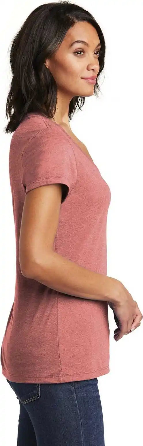 District Dt6503 Women’s Very Important Tee v Neck Blush Frost