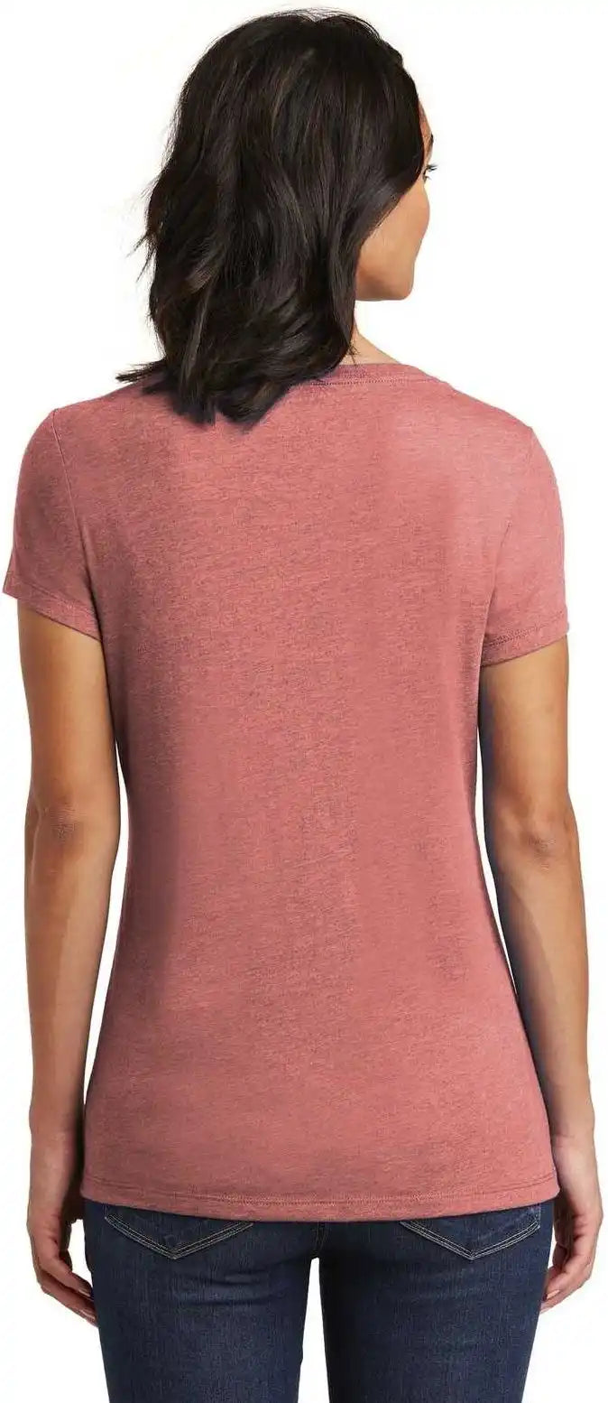 District Dt6503 Women’s Very Important Tee v Neck Blush Frost