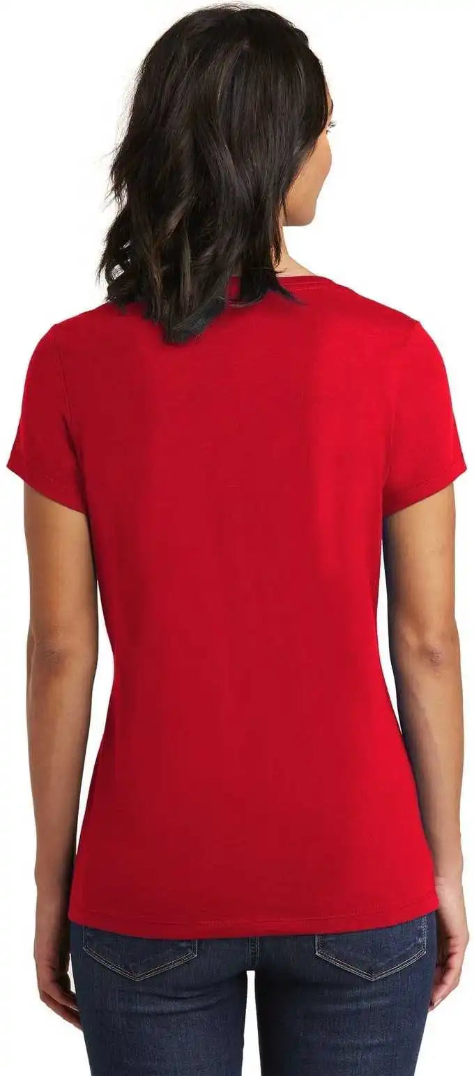 District Dt6503 Women’s Very Important Tee v Neck Classic Red