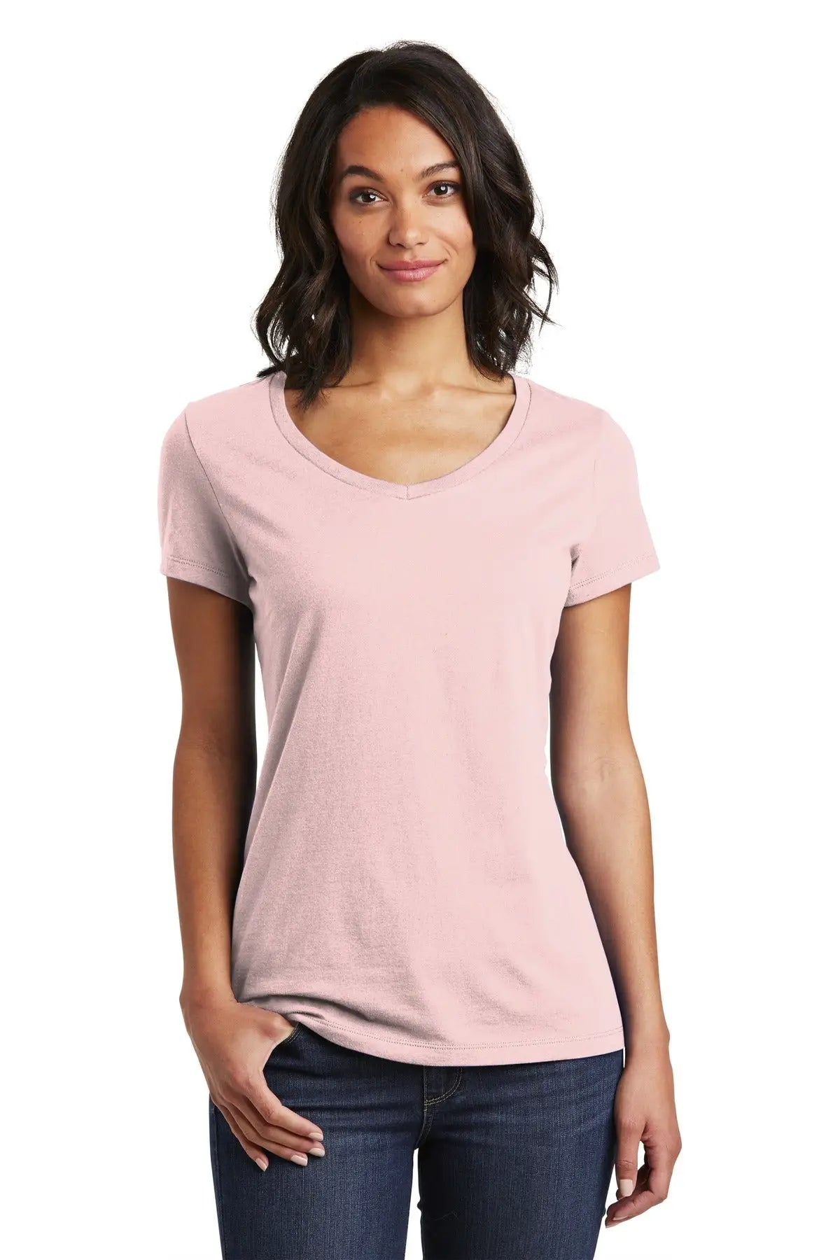 District Dt6503 Women’s Very Important Tee V-neck - Dusty Lavender