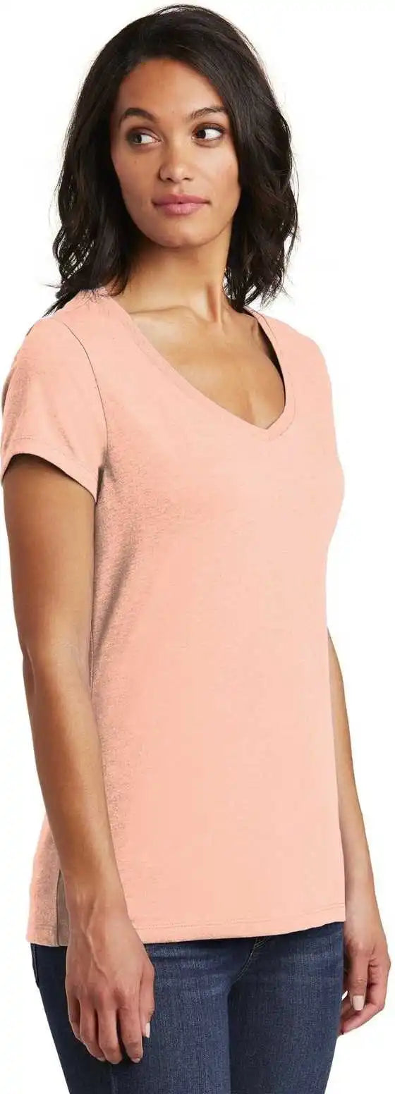 District Dt6503 Women’s Very Important Tee V-neck - Dusty Peach