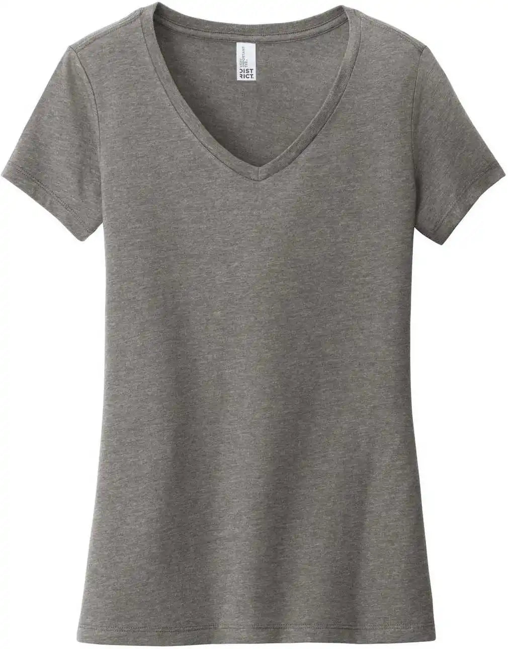 District Dt6503 Women’s Very Important Tee v Neck Gray Frost