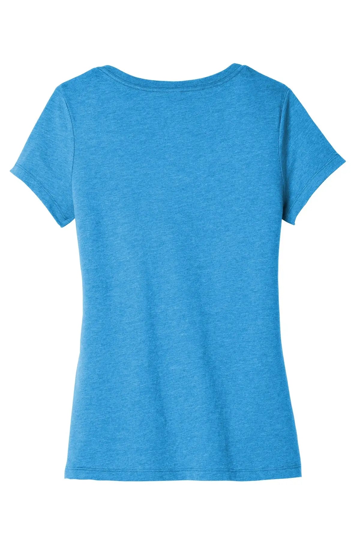 District Dt6503 Women’s Very Important Tee V-neck - Heathered Bright Turquoise - Ladies Xs