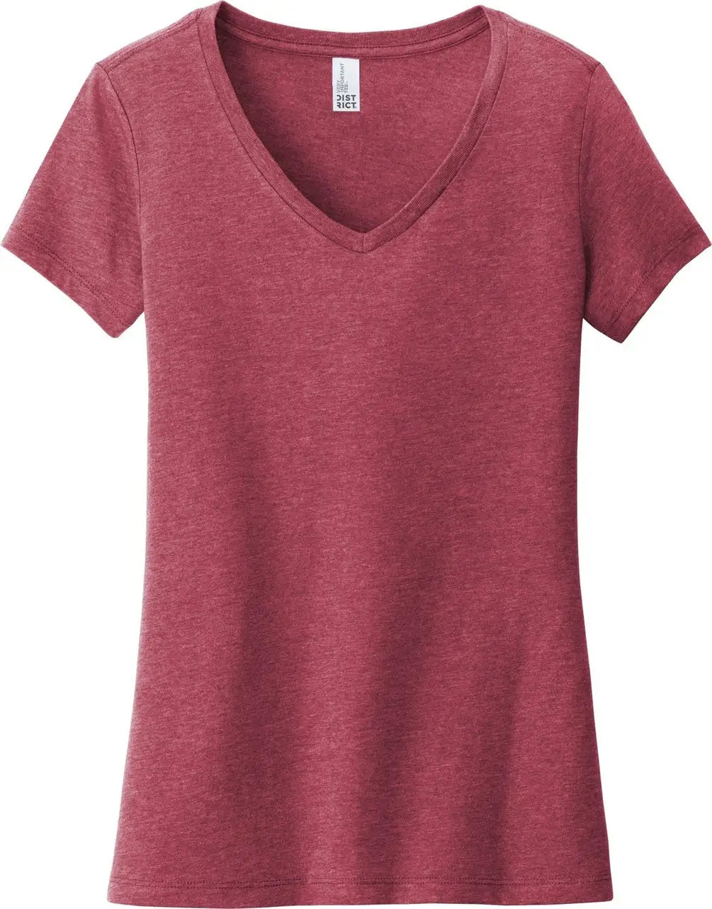 District Dt6503 Women’s Very Important Tee V-neck - Heathered Cardinal