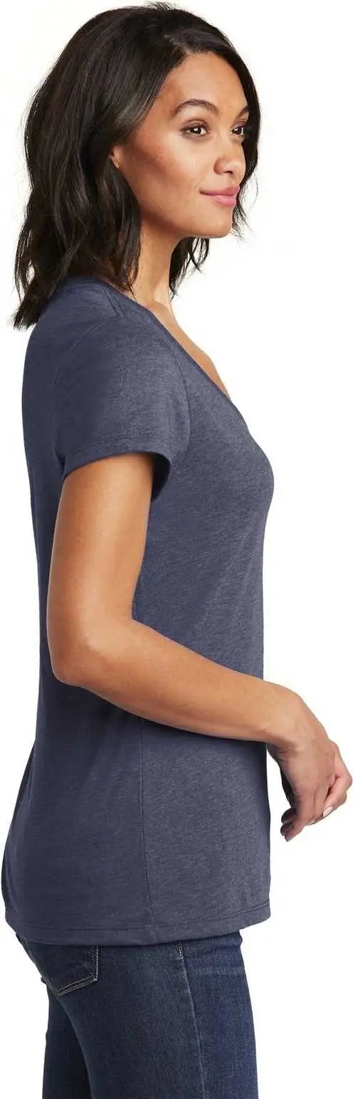 District Dt6503 Women’s Very Important Tee V-neck - Heathered Navy