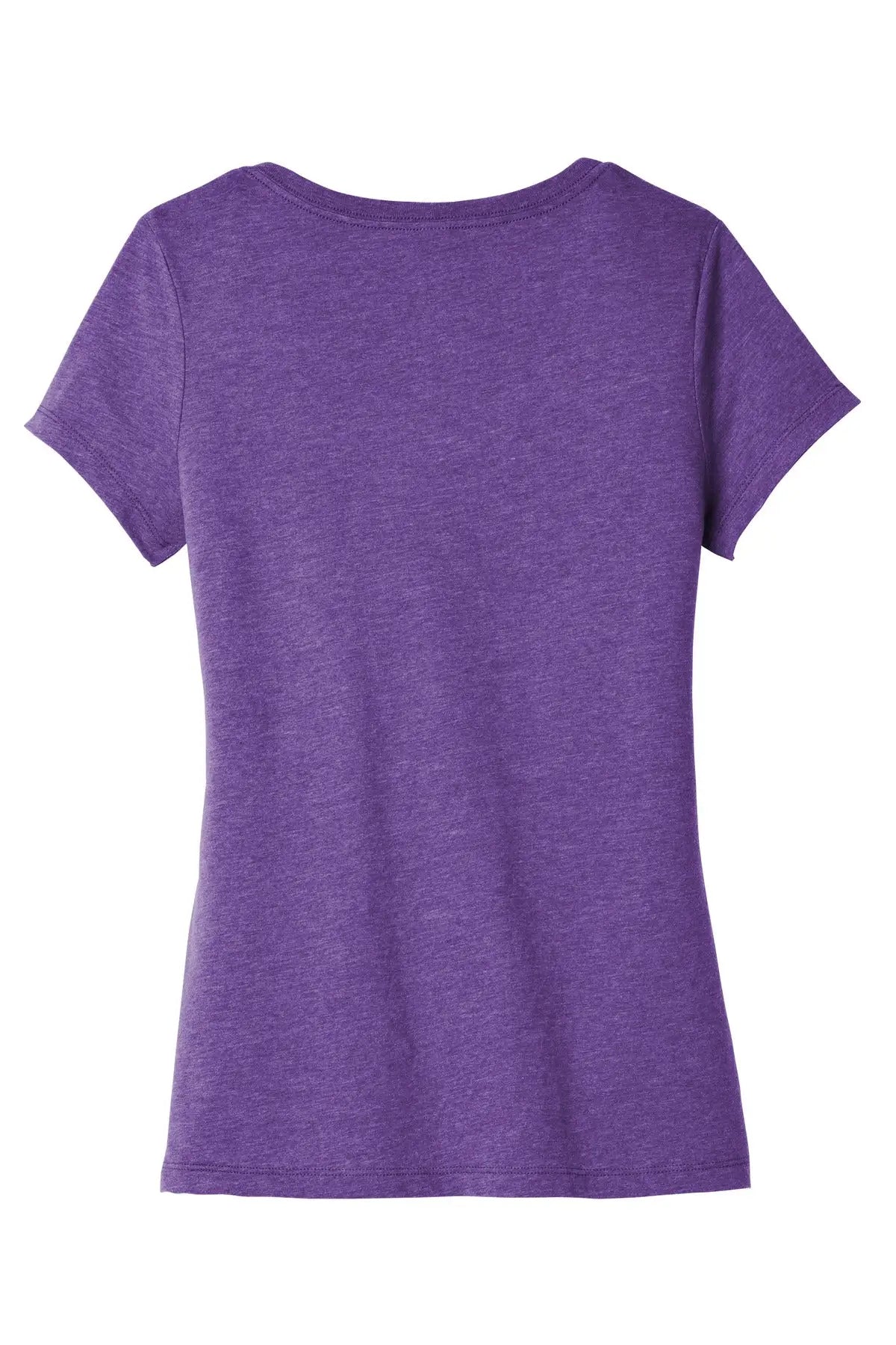 District Dt6503 Women’s Very Important Tee V-neck - Heathered Purple - Ladies Xs