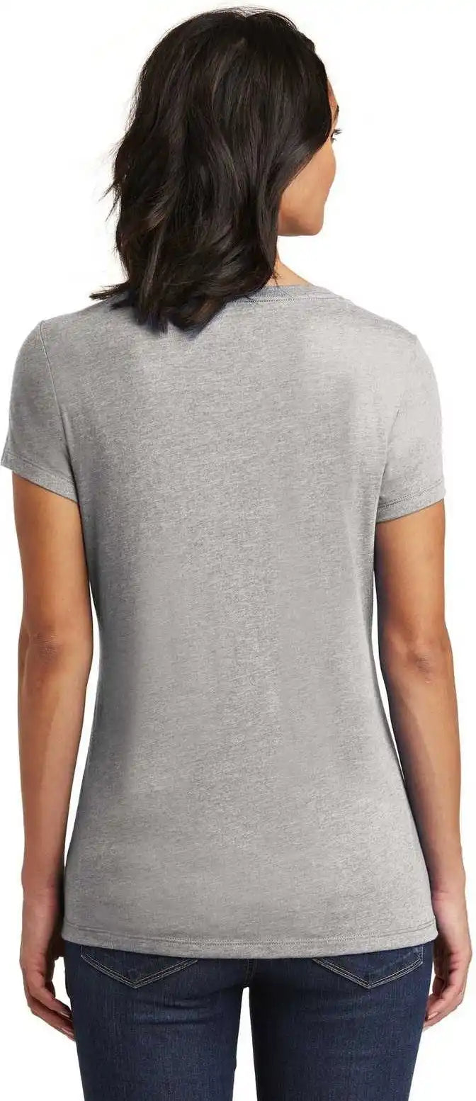 District Dt6503 Women’s Very Important Tee v Neck Light Heather Gray