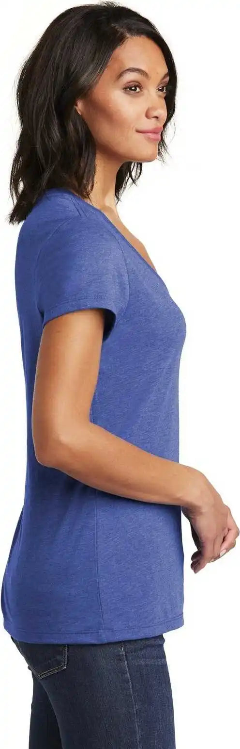 District Dt6503 Women’s Very Important Tee v Neck Royal Frost
