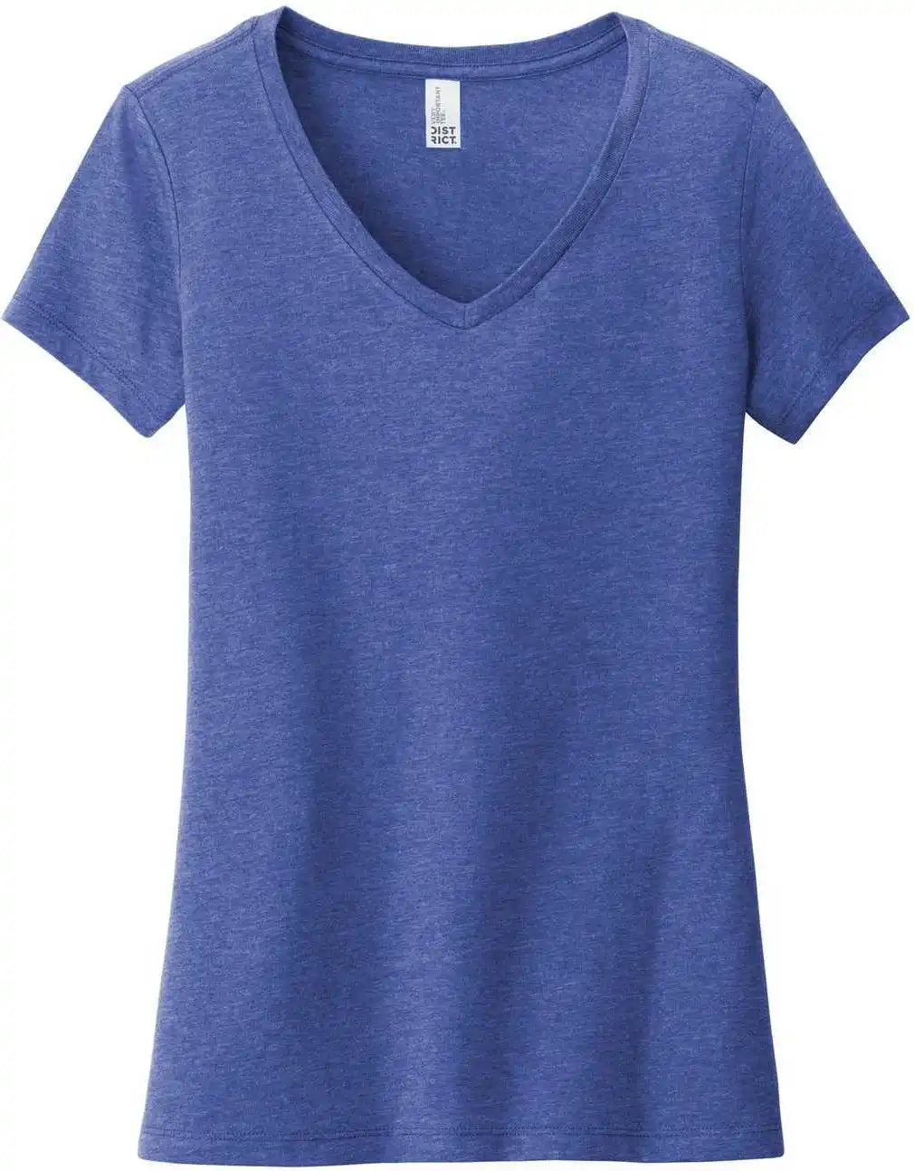 District Dt6503 Women’s Very Important Tee v Neck Royal Frost