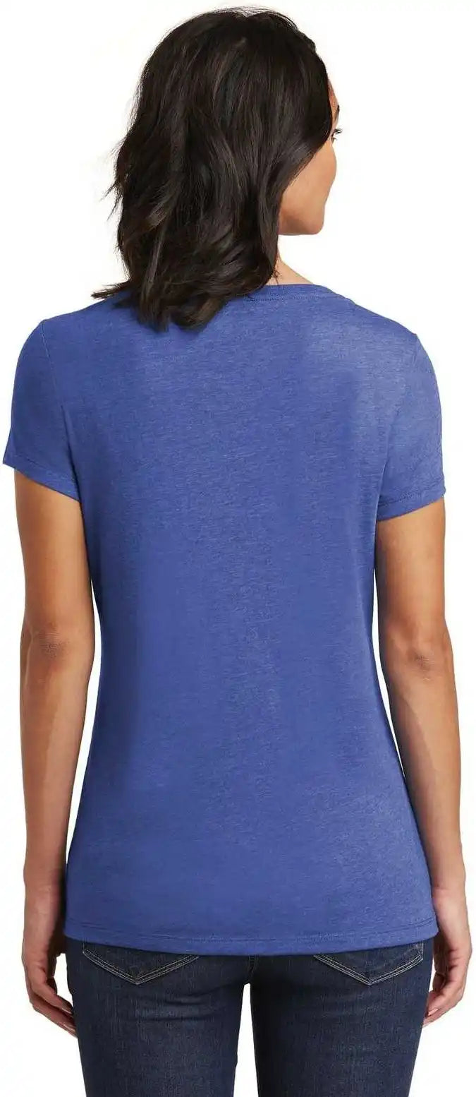 District Dt6503 Women’s Very Important Tee V-neck - Royal Frost