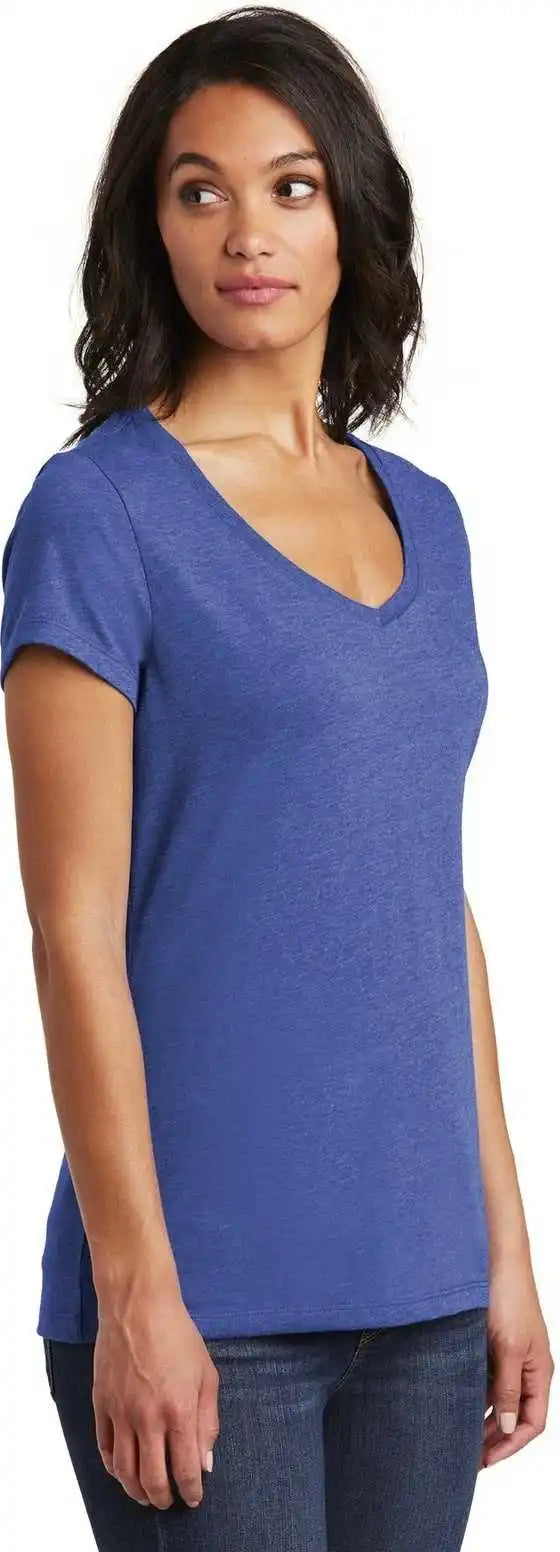 District Dt6503 Women’s Very Important Tee v Neck Royal Frost