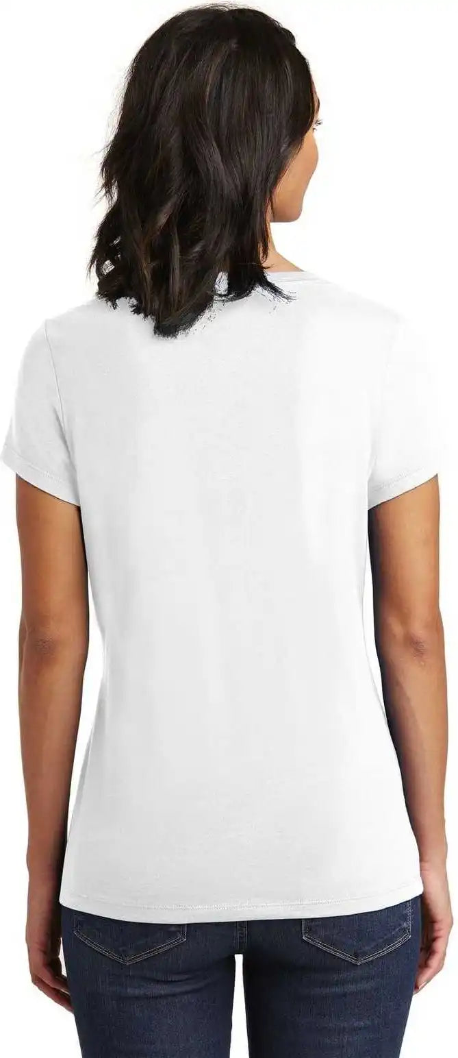 District Dt6503 Women’s Very Important Tee v Neck White