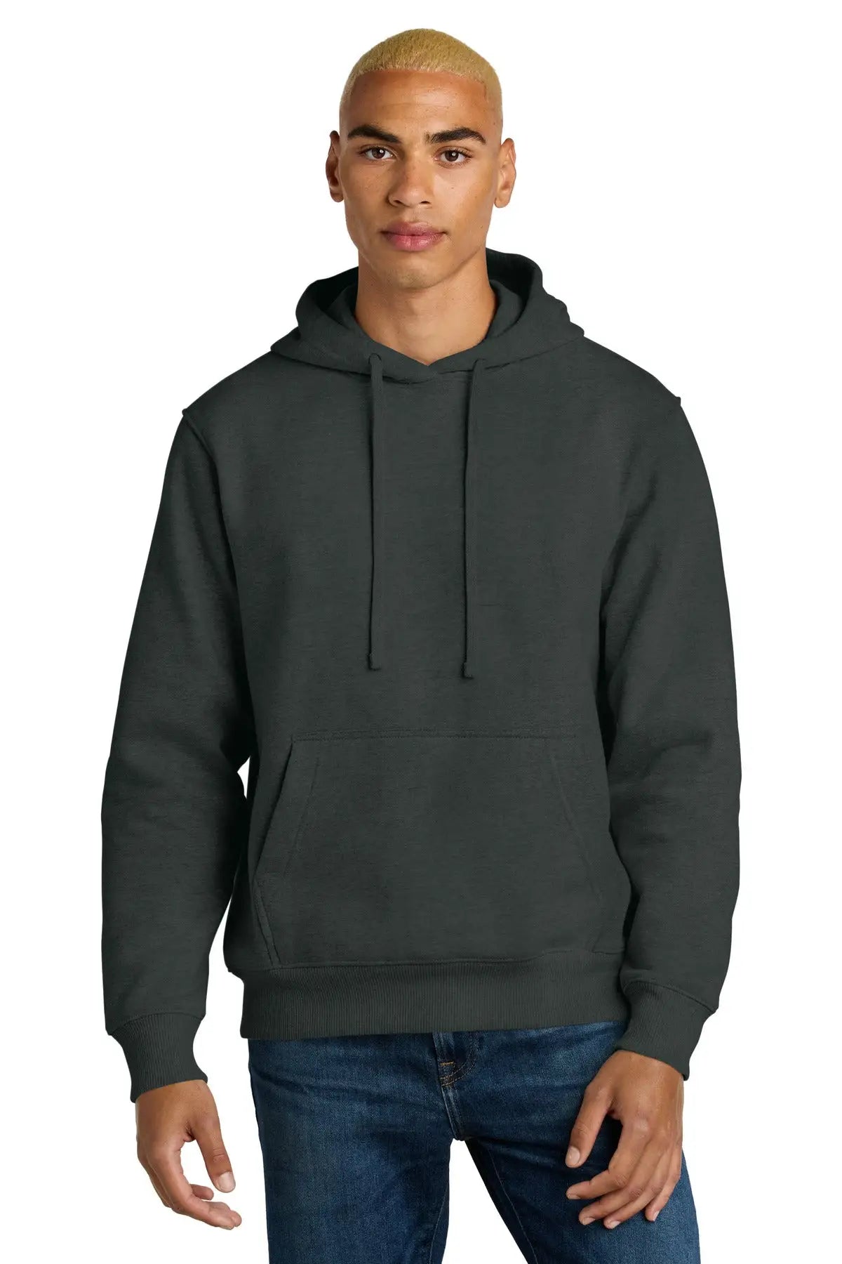 District Dt6600 V.i.t. Super Heavyweight Fleece Hoodie - Charcoal - Adult Xs