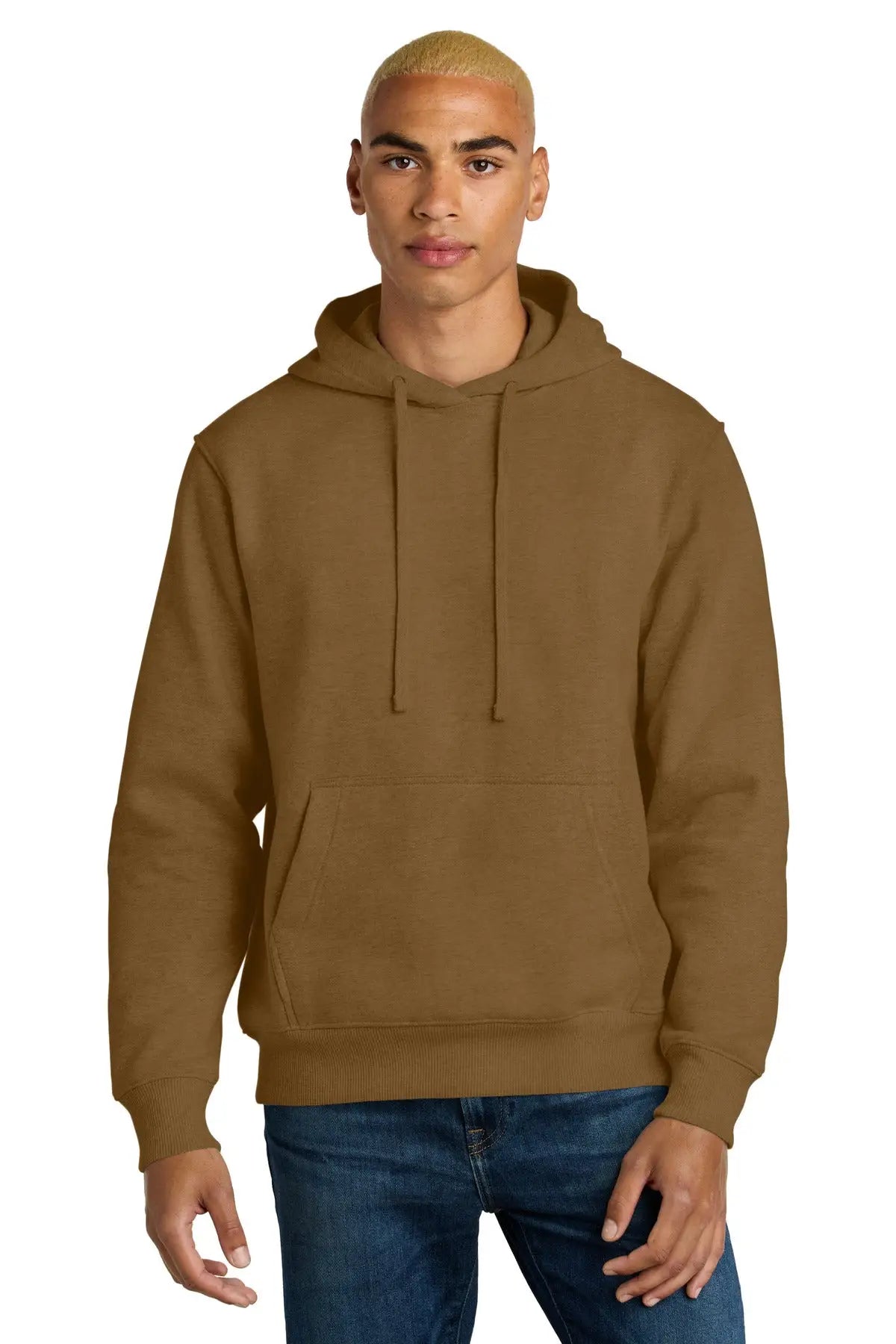 District Dt6600 V.i.t. Super Heavyweight Fleece Hoodie - Duck Brown - Adult Xs