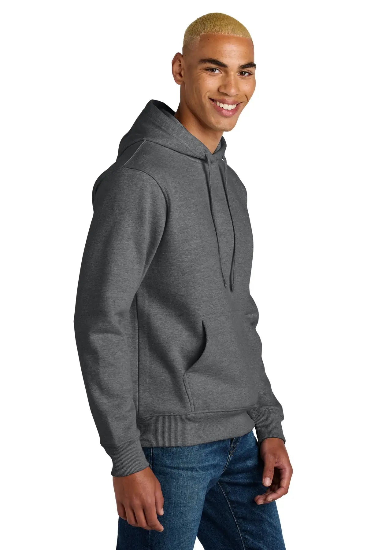 District Dt6600 V.i.t. Super Heavyweight Fleece Hoodie - Heathered Charcoal