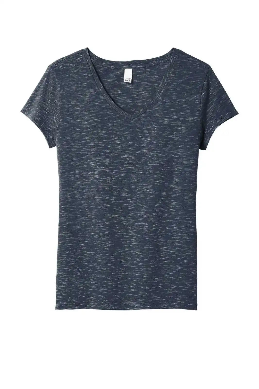 District Dt664 Women’s Medal V-neck Tee - New Navy