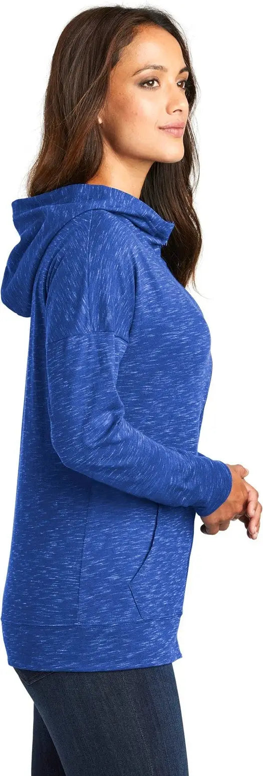 District Dt665 Women’s Medal Full-zip Hoodie - Deep Royal