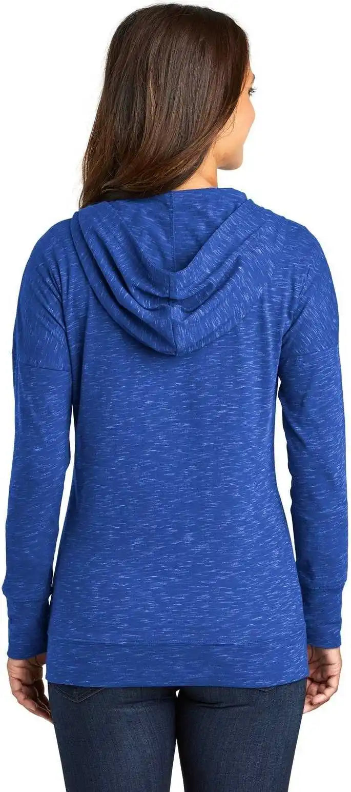 District Dt665 Women’s Medal Full-zip Hoodie - Deep Royal