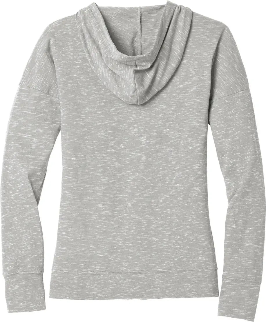 District Dt665 Women’s Medal Full-zip Hoodie - Light Gray - Ladies Xs