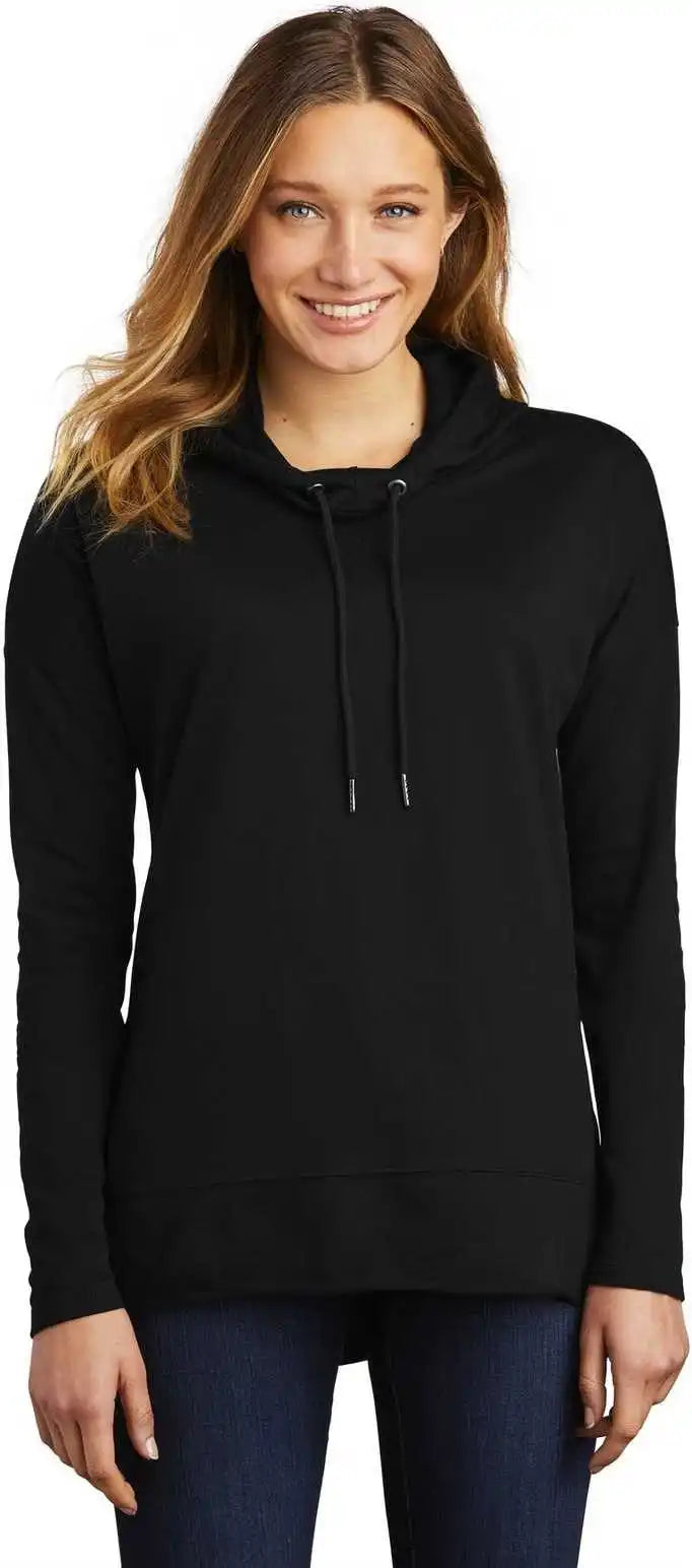 District Dt671 Women’s Featherweight French Terry Hoodie Black