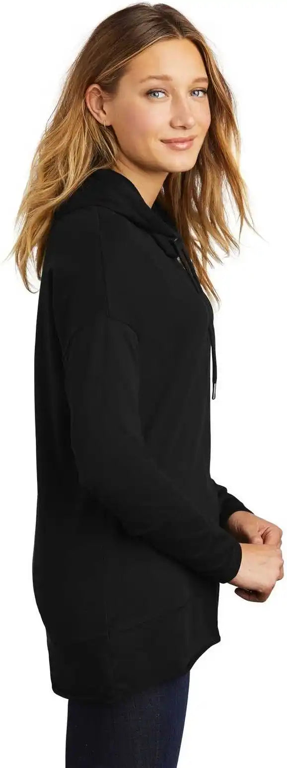 District Dt671 Women’s Featherweight French Terry Hoodie Black
