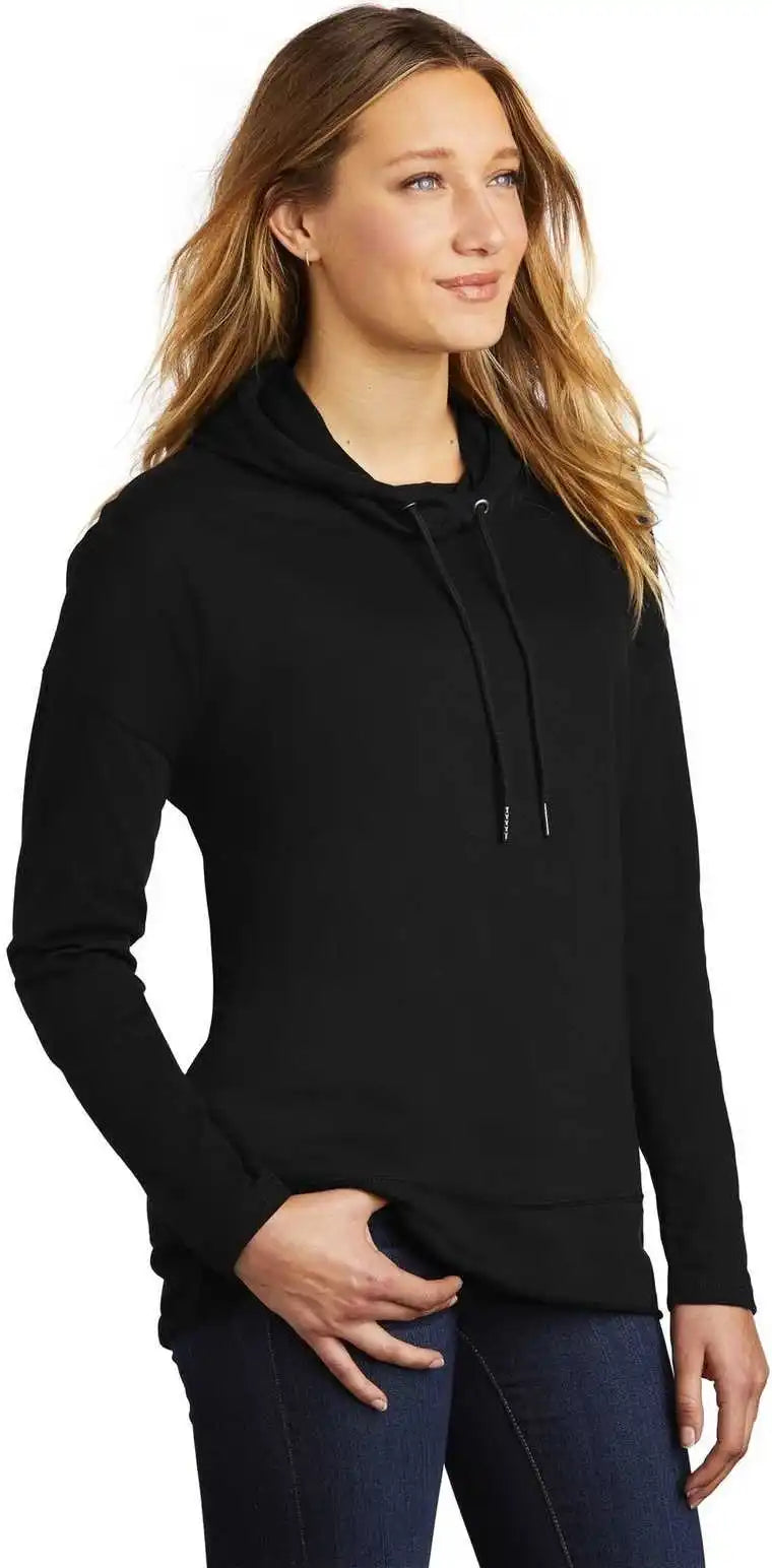 District Dt671 Women’s Featherweight French Terry Hoodie Black