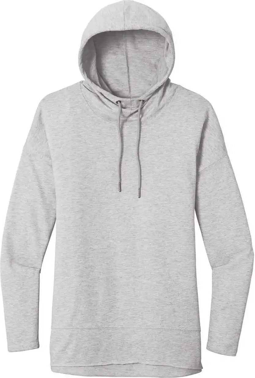 District Dt671 Women’s Featherweight French Terry Hoodie Light Heather Gray