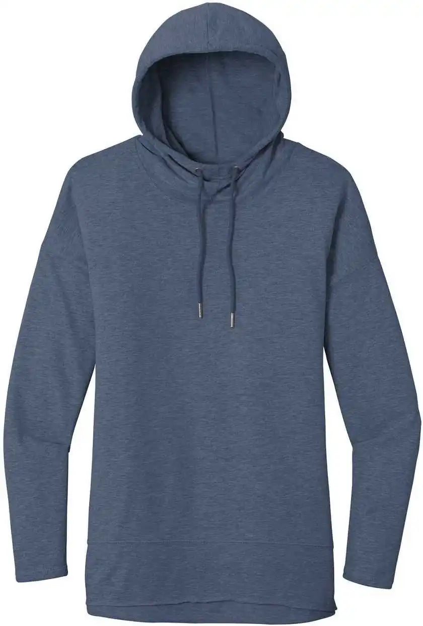 District Dt671 Women’s Featherweight French Terry Hoodie Washed Indigo