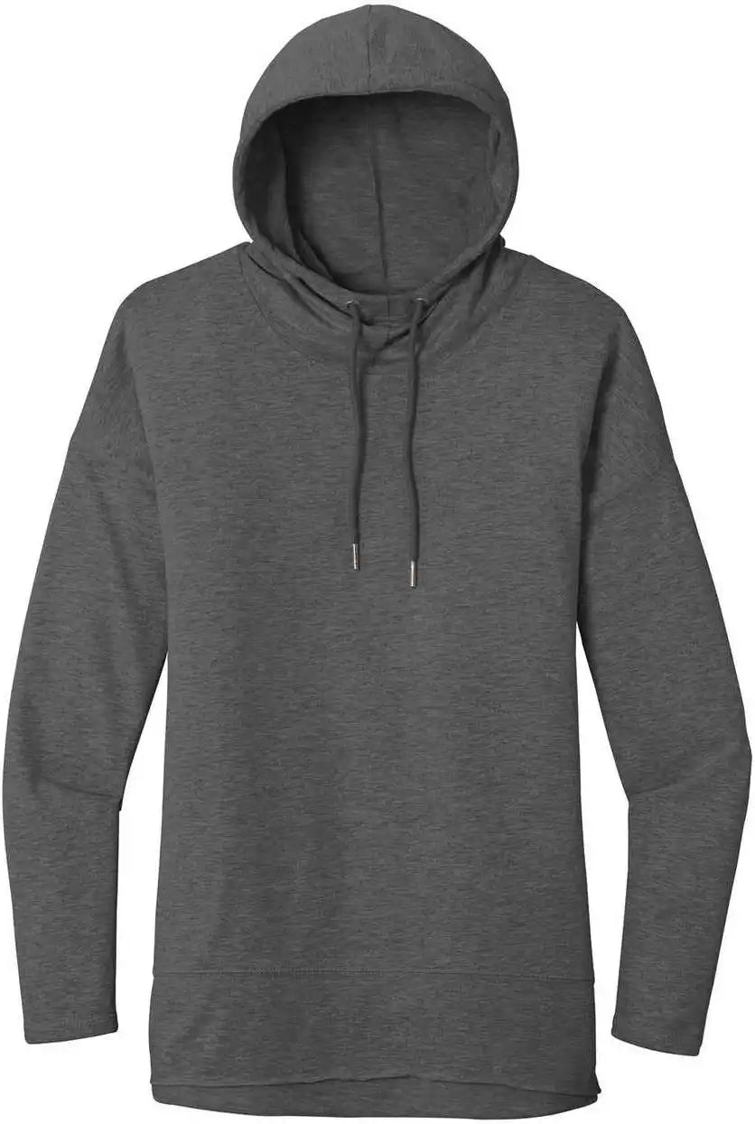 District Dt671 Women’s Featherweight French Terry Hoodie Washed Coal