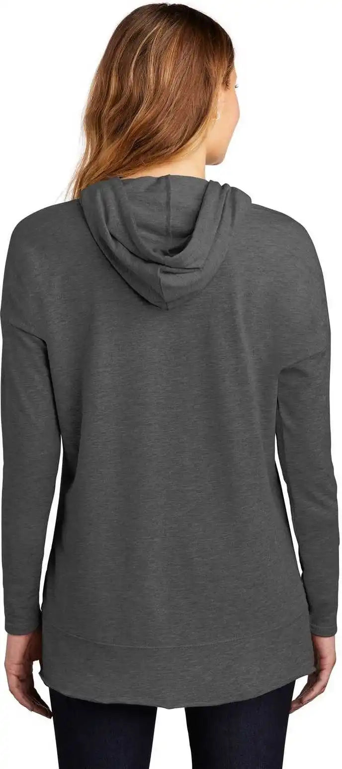 District Dt671 Women’s Featherweight French Terry Hoodie Washed Coal