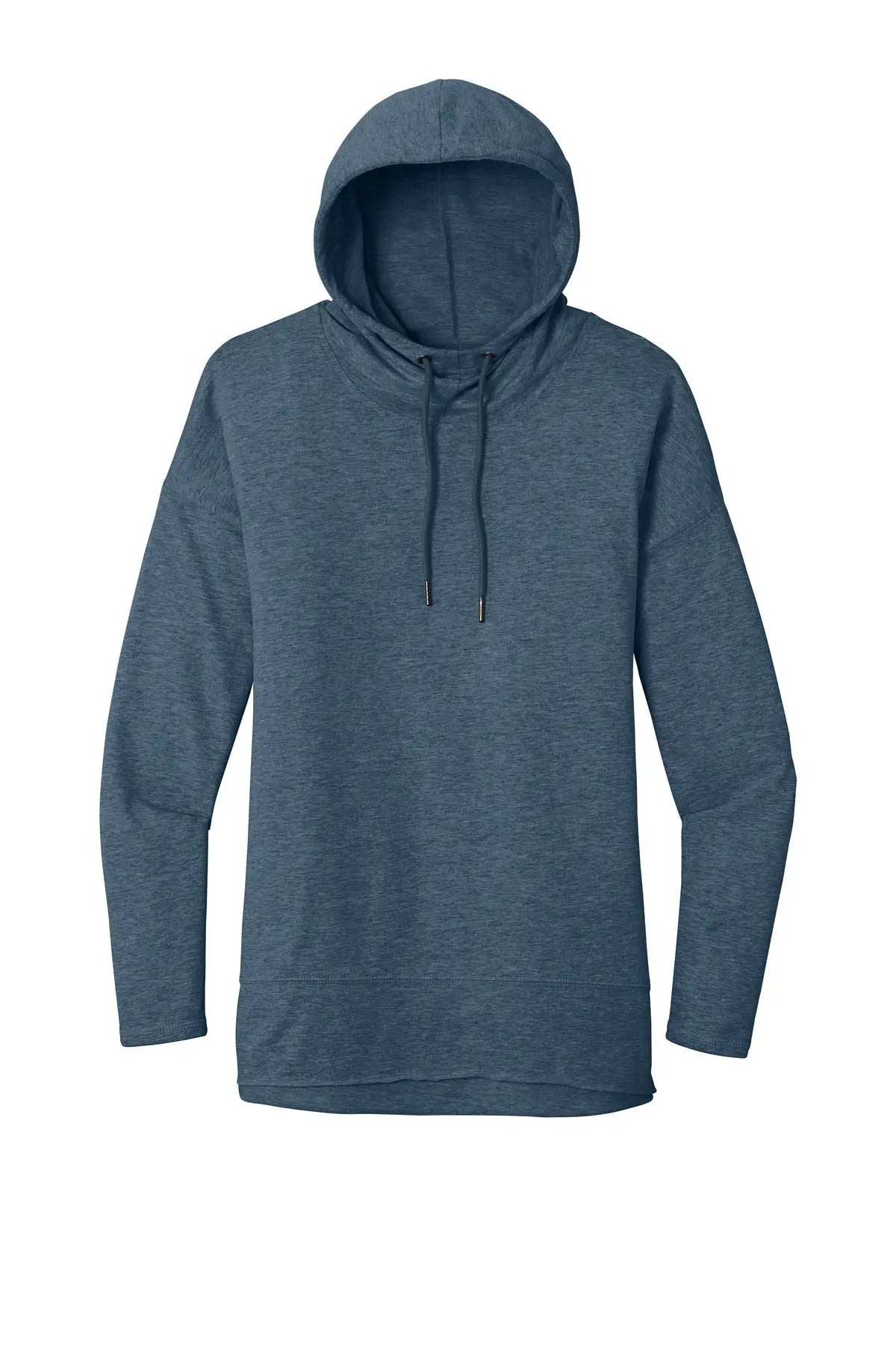 District Dt671 Women’s Featherweight French Terry Hoodie - Washed Indigo