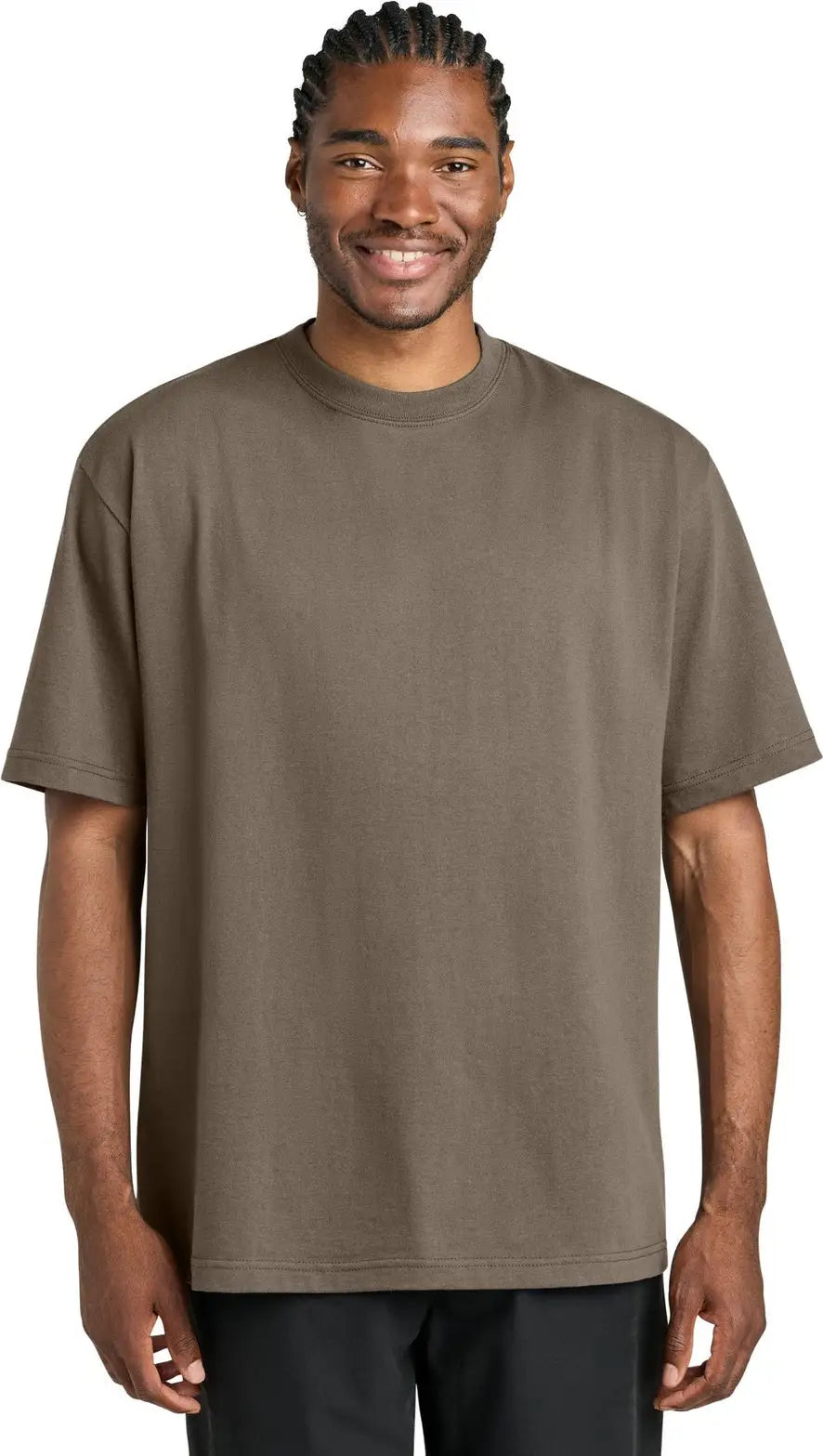 District Dt7075 7-oz. Gritty Tee - Warm Taupe