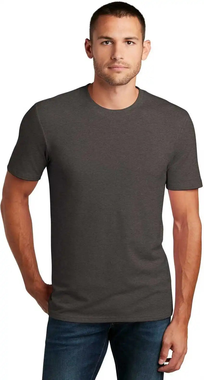 District Dt7500 Flex Tee Heathered Charcoal