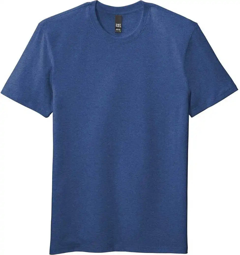 District Dt7500 Flex Tee Heathered Deep Royal