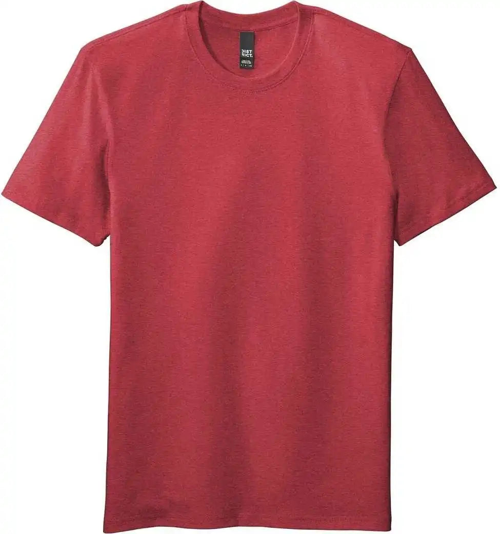 District Dt7500 Flex Tee Heathered Red