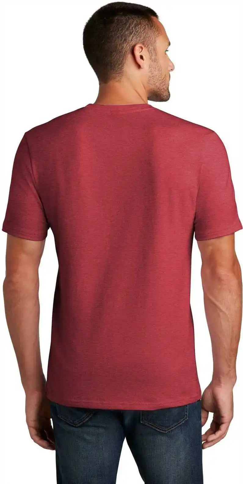 District Dt7500 Flex Tee Heathered Red
