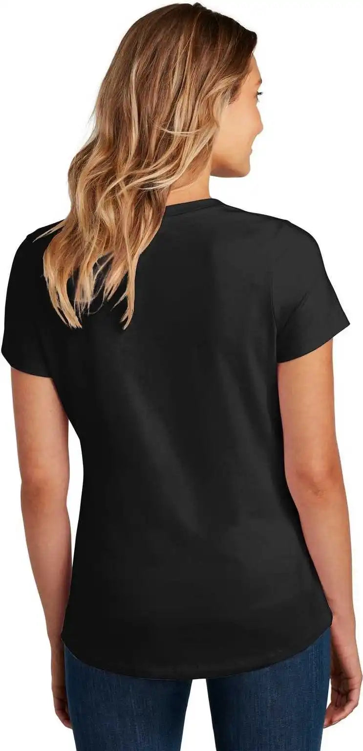 District Dt7501 Womens Flex Scoop Neck Tee Black