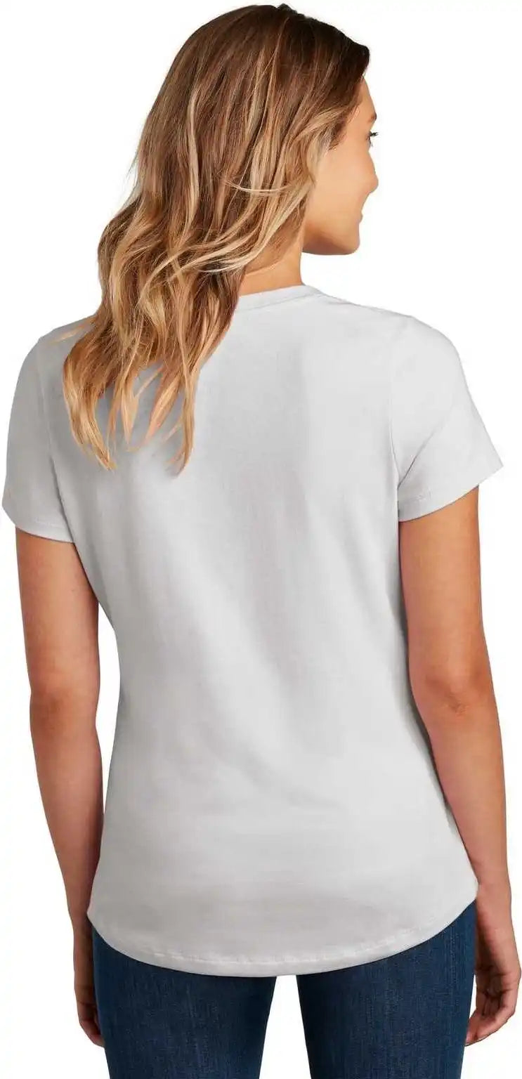 District Dt7501 Womens Flex Scoop Neck Tee - Silver Mist