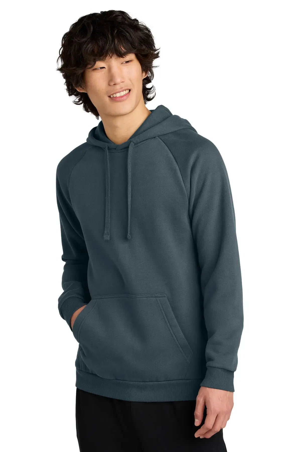 District Dt7800 Cloud Fleece Hoodie - Deep Steel Blue - Adult Xs