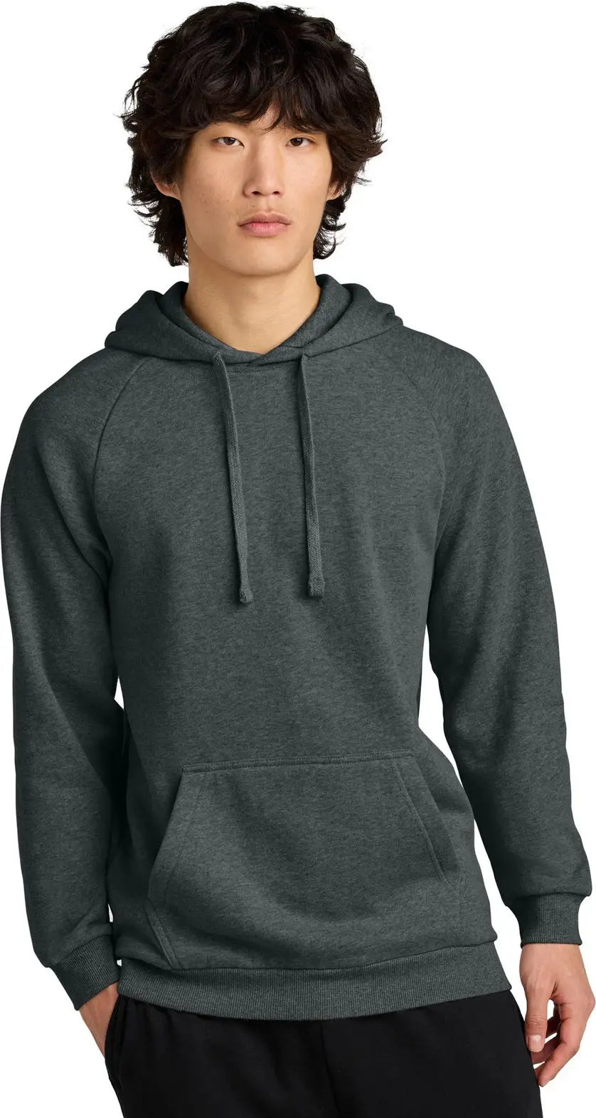 District Dt7800 Cloud Fleece Hoodie - Heathered Charcoal - Adult Xs
