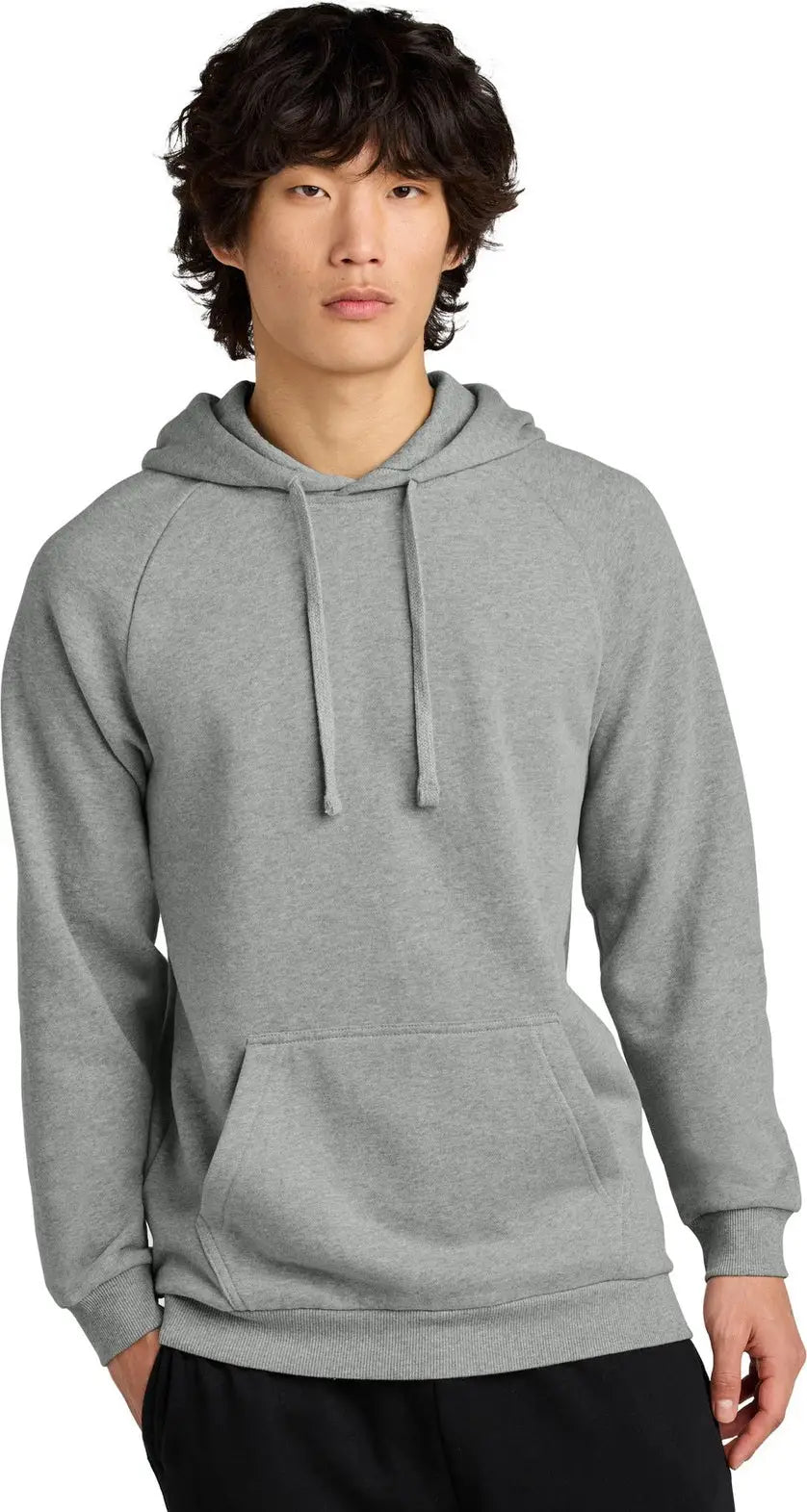 District Dt7800 Cloud Fleece Hoodie - Heathered Steel - Adult Xs