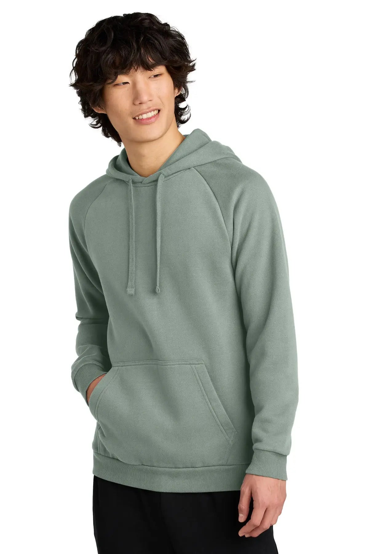 District Dt7800 Cloud Fleece Hoodie - Slate Green - Adult Xs