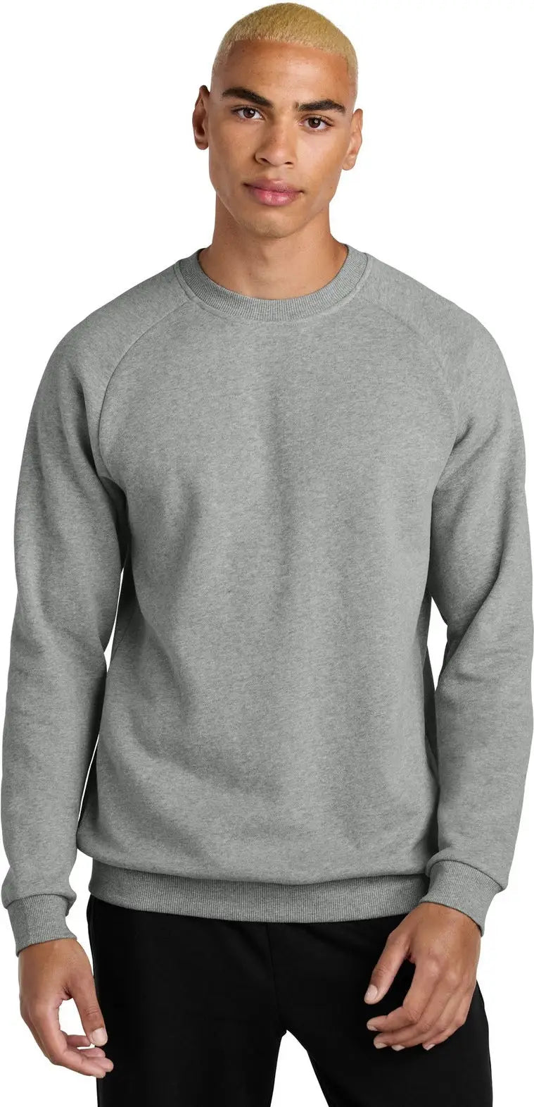 District Dt7804 Cloud Fleece Crew - Heathered Steel - Adult Xs