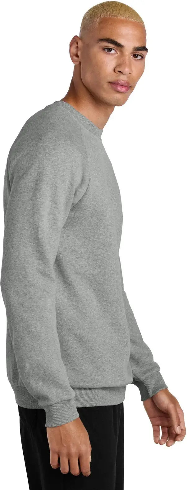 District Dt7804 Cloud Fleece Crew - Heathered Steel