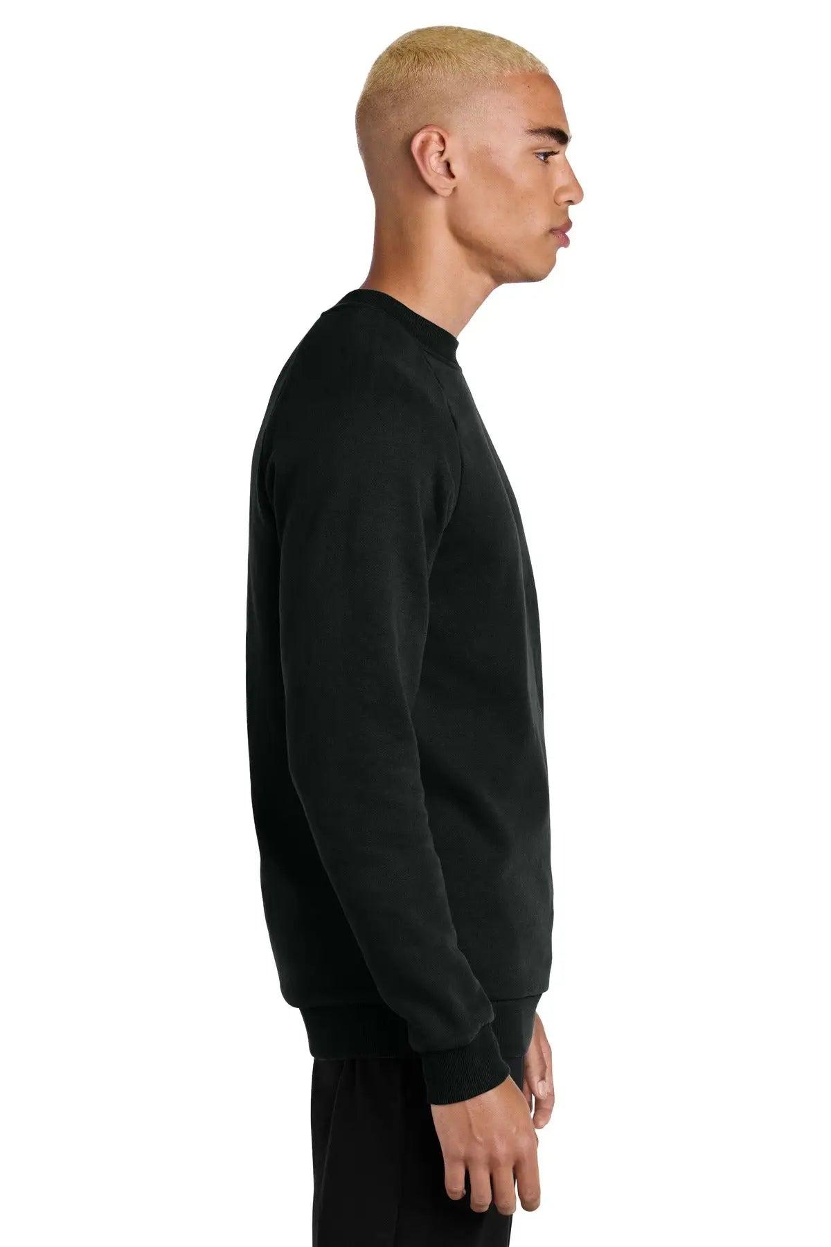 District Dt7804 Cloud Fleece Crew - Jet Black