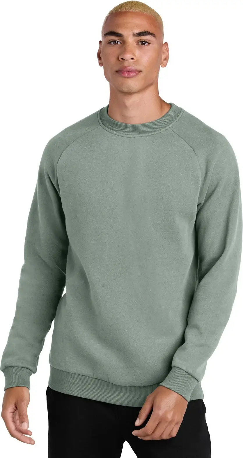 District Dt7804 Cloud Fleece Crew - Slate Green