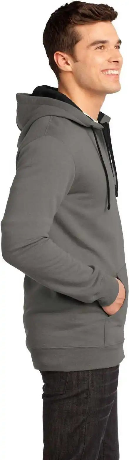 District Dt800 the Concert Fleece Full Zip Hoodie Gray