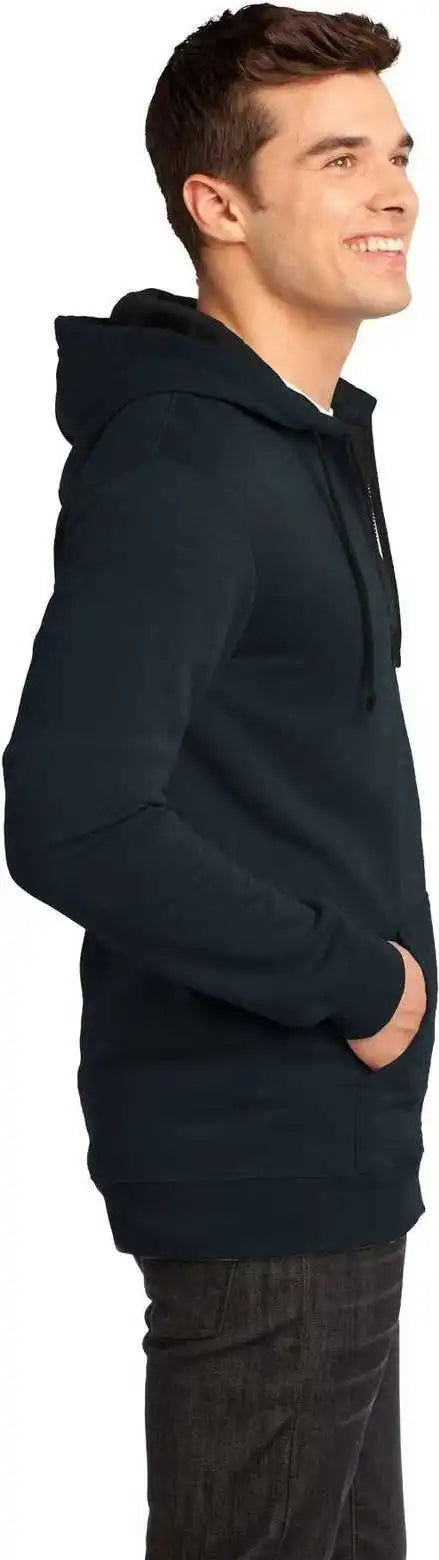 District Dt800 the Concert Fleece Full Zip Hoodie New Navy