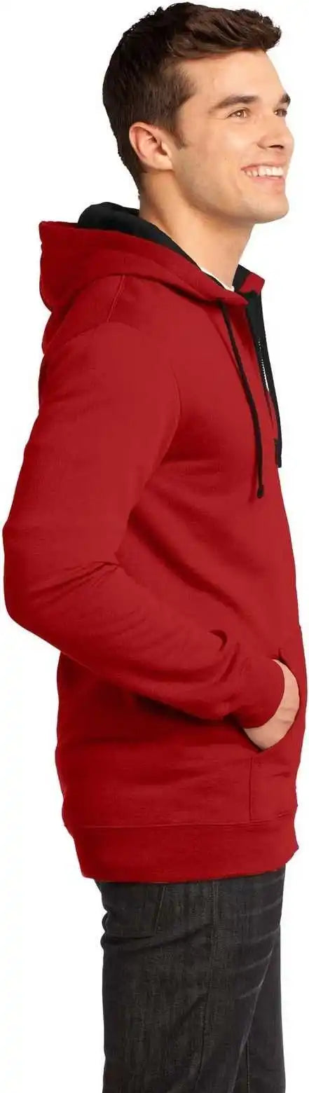 District Dt800 the Concert Fleece Full Zip Hoodie New Red