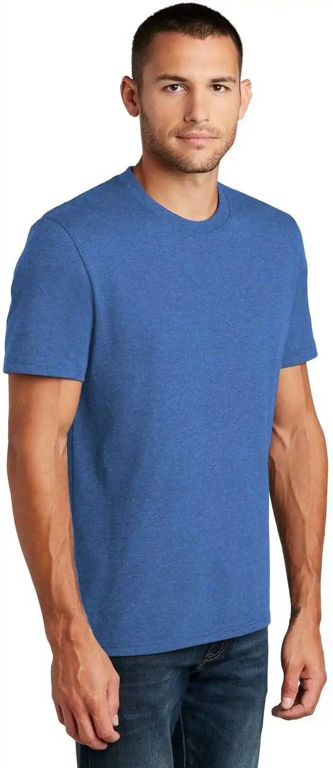 District Dt8000 Re Tee Blue Heather
